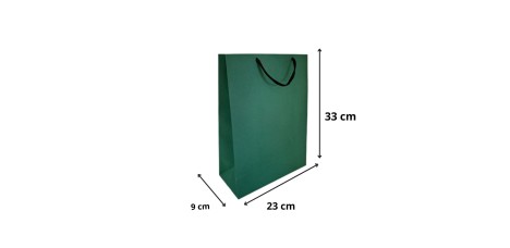 Sacola Cor Verde - Medida 33 x 9 x 23