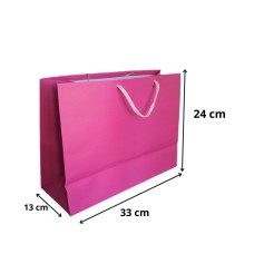 Sacola Cor Rosa - Medida 24 x 13 x 33