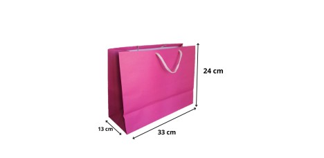 Sacola Cor Rosa - Medida 24 x 13 x 33