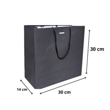 Sacola  Cor Preta- Medida 30 x 14 x 30