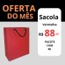 Sacola Cor Vermelha - Medida 25 x 21 x 9