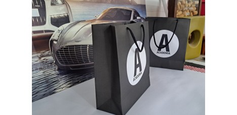 Sacola Personalizada para Academia Medida 25 x 21 x 9