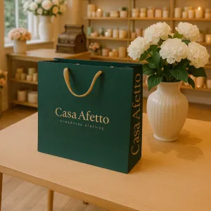 Sacola Personalizada- Medida 14 x 33 x 30 cm 